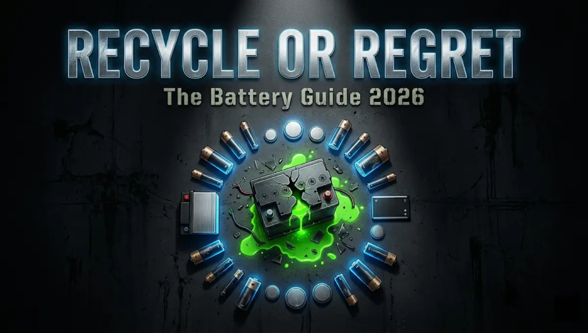 How to recycle batteries safely in 2026 — complete guide to battery types, drop-off locations, and disposal rules